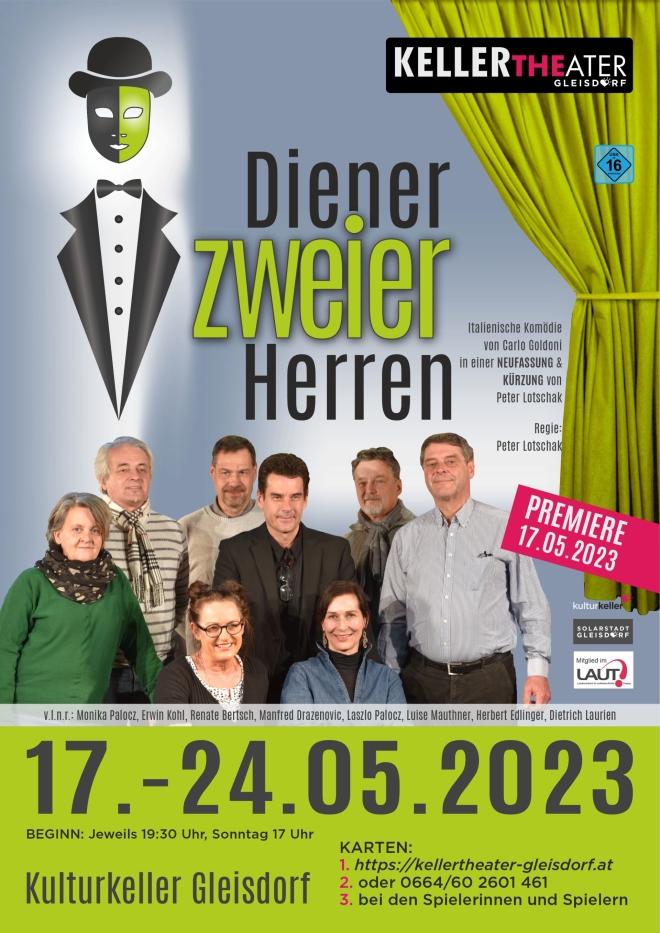 Diener zweier Herren Mai 2023 Kellertheater Gleisdorf